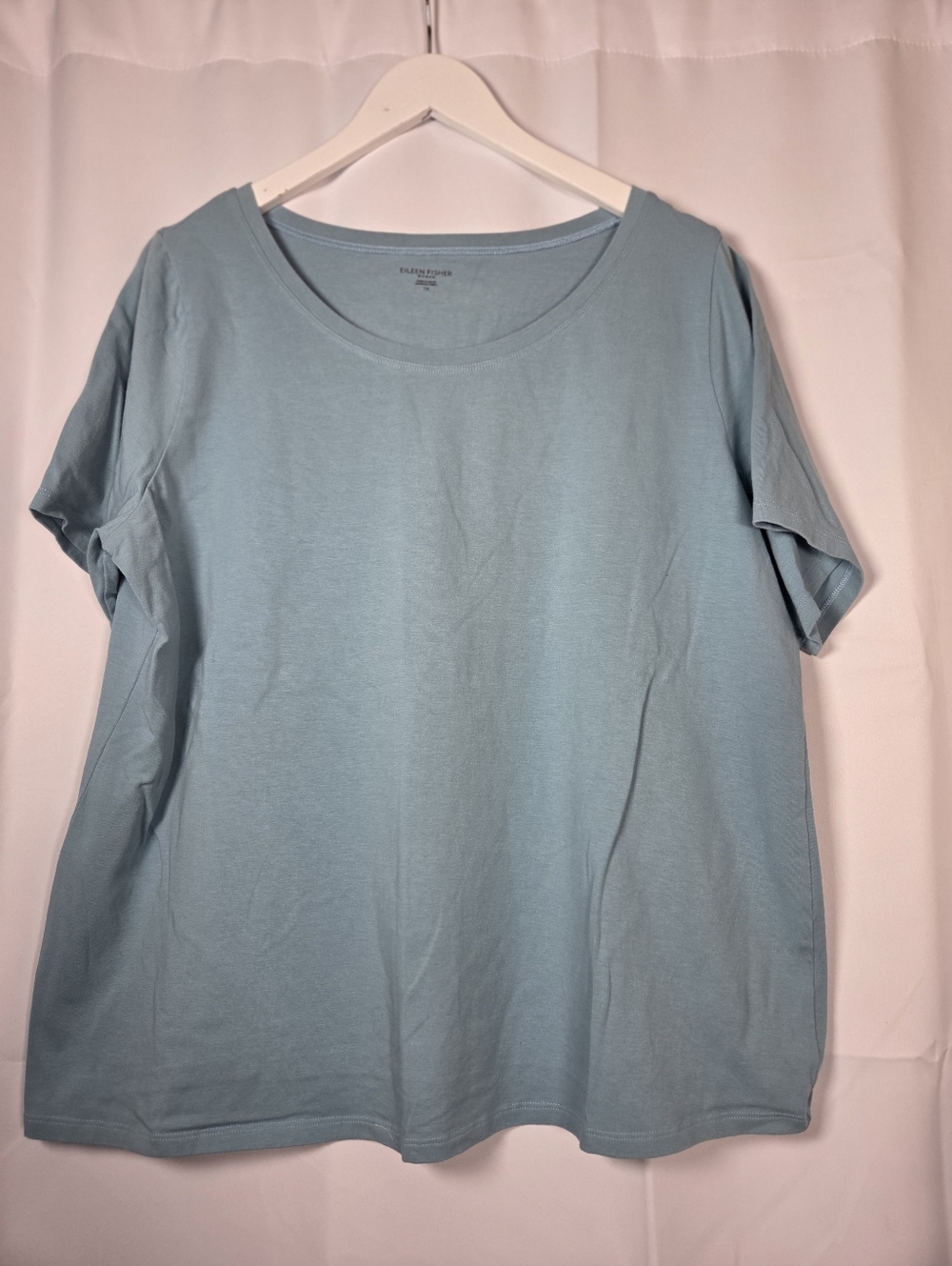 Eileen Fisher Blue Short Sleeve t Shirt Women's Size 1X